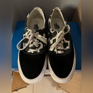 Men’s cow print vans size 12